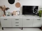 Vintage industrieel dressoir tv meubel, Ophalen, Zo goed als nieuw, 25 tot 50 cm, 200 cm of meer