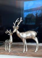 Aluminium Herten Set - Zilveren Decoratie, Verzamelen, Beelden en Beeldjes, Ophalen of Verzenden, Dier
