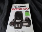 Canon EOS 1000 en 1000 F camera boek, Ophalen of Verzenden, Fotograferen en Filmen, Zo goed als nieuw