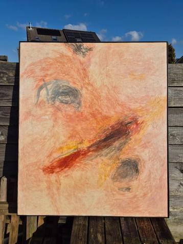 Grote originele geschilderde stuk kunst beschikbaar voor biedingen