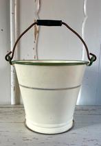 Emaille oude BK emmer creme, Antiek en Kunst, Antiek | Emaille, Verzenden
