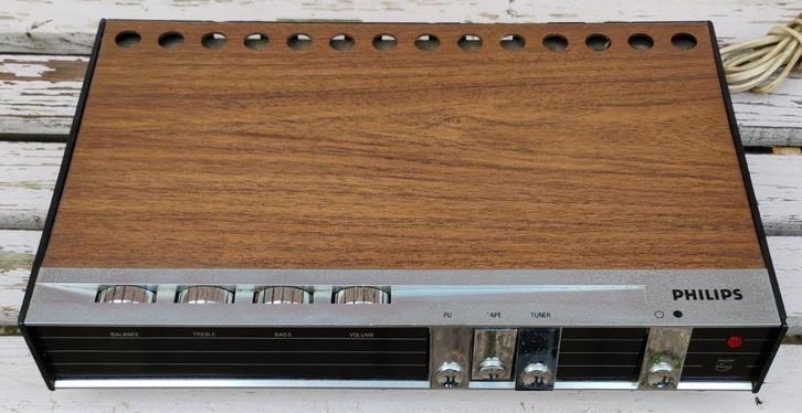 philips 22RH580 versterker,vintage., Audio, Tv en Foto, Versterkers en Receivers, Gebruikt, Stereo, Minder dan 60 watt, Overige merken