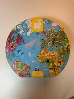 Janod Wereld Puzzel - 300 Stukjes - 6-9 Jaar, Zo goed als nieuw, Van hout, 6 jaar of ouder, Meer dan 50 stukjes
