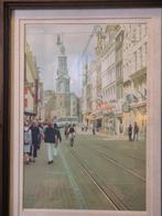 Vintage foto Amsterdam Kalverstraat jaren 80 Munttoren, Antiek en Kunst, Ophalen of Verzenden