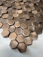 Colonial Hexagon Bronze 10mm 3D op matje 300x300x4-8mm, Ophalen, Overige materialen, Wandtegels, Nieuw