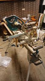 Makita Afkortzaag LS0815FL met Onderstel WST06, Doe-het-zelf en Verbouw, Gereedschap | Zaagmachines, Ophalen, Gebruikt, 70 mm of meer