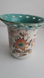 vintage  Plateel Gouda Bloempot, Ophalen of Verzenden