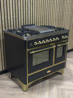 Prachtige Boretti Majestic 100cm Goud Messing + Frytop, Witgoed en Apparatuur, Fornuizen, Warmhoudplaat, 60 cm of meer, Ophalen of Verzenden