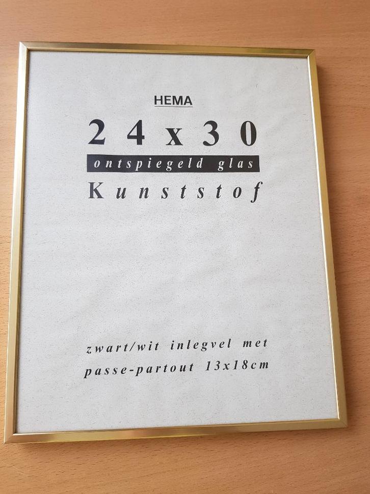 Hema  fotolijst ,24 bij 30 cm, Audio, Tv en Foto, Fotografie | Fotolijsten, Zo goed als nieuw, Ophalen