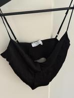 Bershka Crop Top, Zwart, Nieuw, Korte mouw, Maat 36 (S)