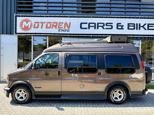 Chevrolet 1500 EXPRESS CAMPER CHEVY VAN 5.7 V8 aut. LPG APK, Auto's, Chevrolet, Bedrijf, Te koop, Chevy Van, Metallic lak, LPG