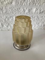 art deco skyscraper lamp amber kleur jaren 30 plafondlamp, Ophalen of Verzenden