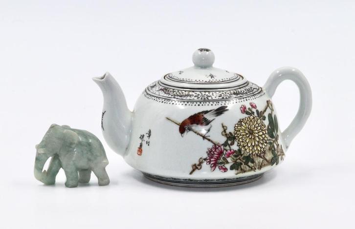 Chinees porselein | theepot 20e eeuw, Antiek en Kunst, Kunst | Niet-Westerse kunst, Ophalen of Verzenden