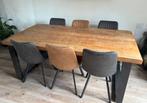Massief mango houten eettafel, Ophalen, 200 cm of meer, 50 tot 100 cm, Zo goed als nieuw