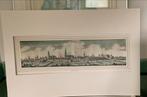Gravure Zwolle Panorama Swolla Anno CA 1640- Gekleurd, Antiek en Kunst, Kunst | Etsen en Gravures, Ophalen of Verzenden