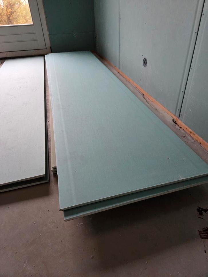 Knauf H2 Badkamer Gipsplaten - Diverse Maten, Doe-het-zelf en Verbouw, Platen en Panelen, Gebruikt, Overige materialen, Minder dan 20 mm