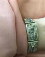 Vergulde zilveren armband - Klassiek design, Ophalen of Verzenden, Zo goed als nieuw, Goud, Zilver