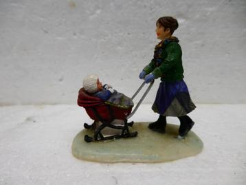 luville Mia with her child kerstdorp poppetje figurine kerst beschikbaar voor biedingen