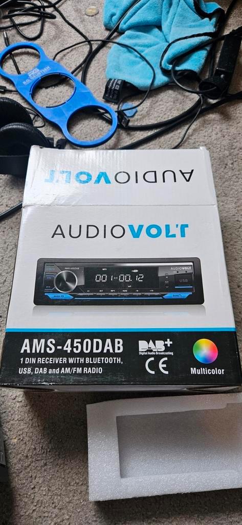 Audiovolt 1din AMS-450DAB, Auto diversen, Autoradio's, Zo goed als nieuw, Ophalen
