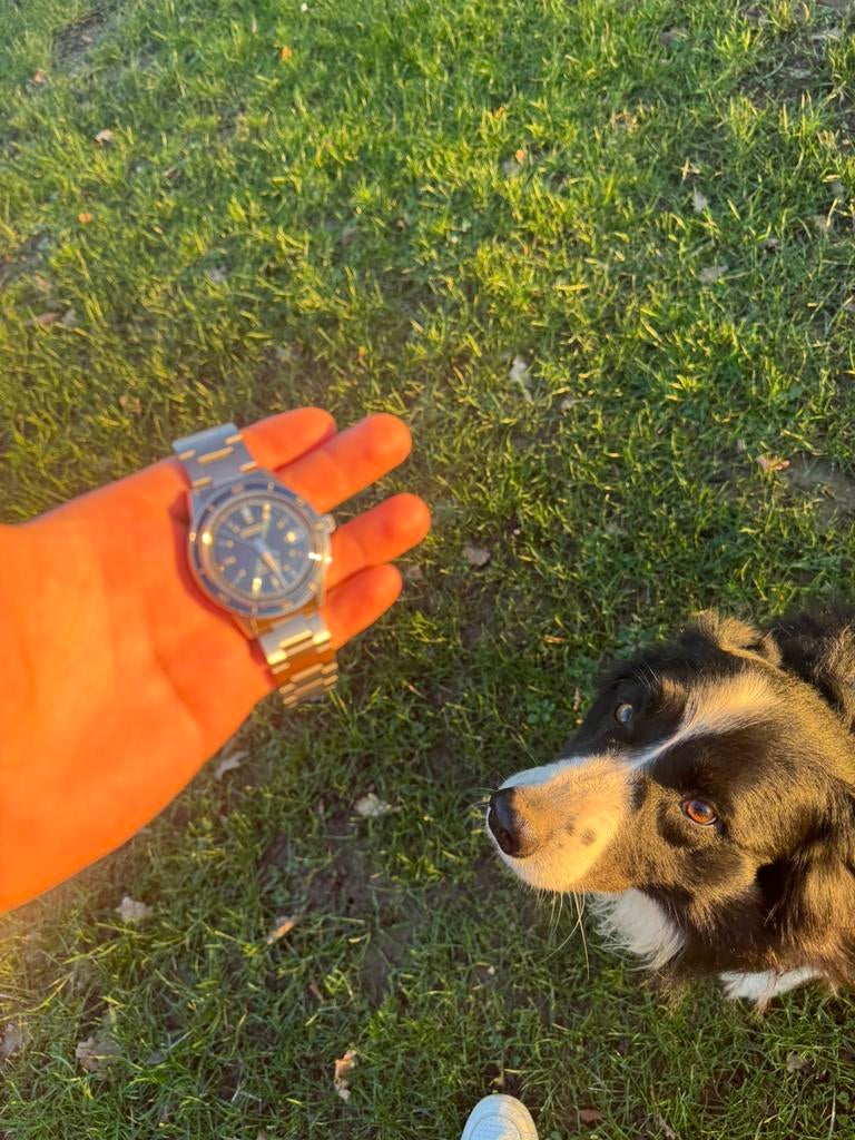 Seiko Presage SRPG05J1, Ophalen of Verzenden, Zo goed als nieuw, Blauw, IOS