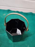 -Ijs emmer vintage franc zwart en goud, Verzamelen, Retro, Ophalen of Verzenden
