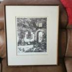ets oude boerderij.Jan van Rijsewijk (1954)., Antiek en Kunst, Kunst | Etsen en Gravures, Ophalen