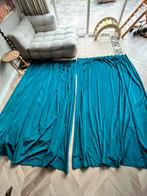 Set velours gordijnen - 270cm breed en 240cm lang, Ophalen of Verzenden, Zo goed als nieuw, 100 tot 150 cm, 200 cm of meer