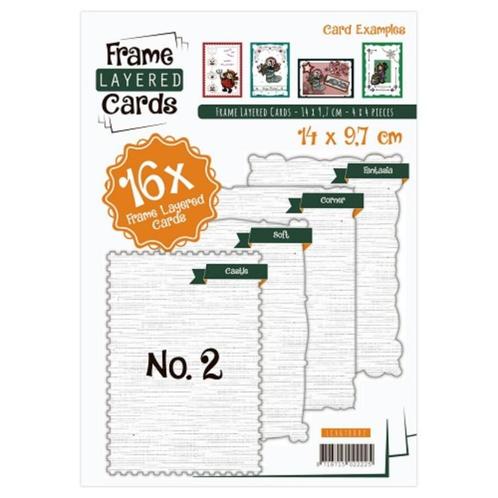 Framed Layered Cards en Sparkles en Dot boek, Hobby en Vrije tijd, Kaarten | Zelf maken, Nieuw, Blanco kaart of Basiskaart, Overige thema's