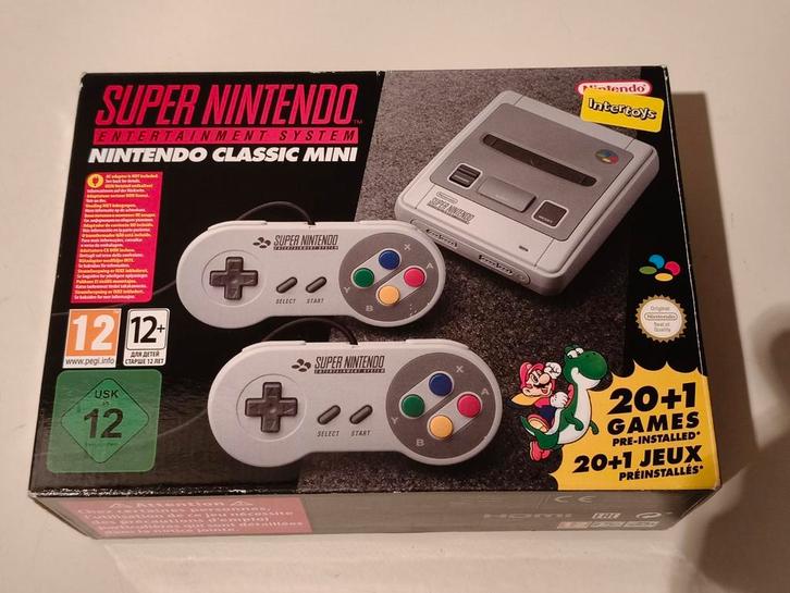 Super Nintendo Classic Mini - Nieuwstaat, Spelcomputers en Games, Games | Nintendo Super NES, Zo goed als nieuw, Platform, 2 spelers