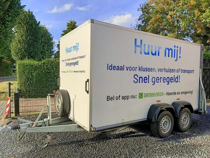 Gesloten aanhangwagen huren, aanhangwagen, Heerde,, Auto diversen, Aanhangers en Bagagewagens, Nieuw, Ophalen of Verzenden