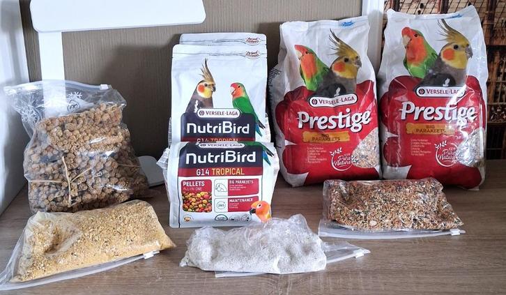 Vogelvoer en supplementen grote parkieten/dwergpapegaaien, Dieren en Toebehoren, Vogels | Toebehoren, Nieuw, Eten en Drinken, Ophalen