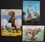 - 568 - 3 Blokken, met Dino's.  U krijgt wat U ziet., Verzenden, Gestempeld, Dier of Natuur