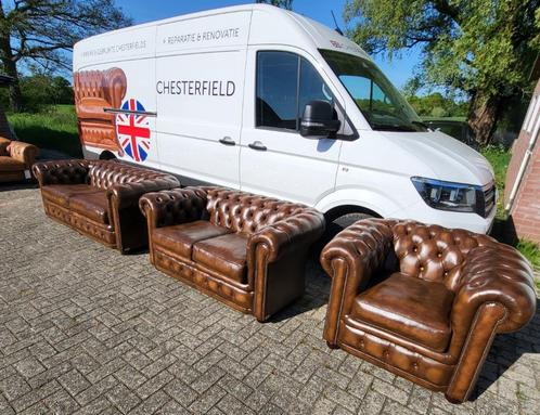 Div. Chesterfield banken met 45% korting., Huis en Inrichting, Banken | Bankstellen, Gebruikt, 75 tot 100 cm, Ophalen