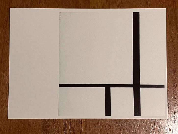 Piet Mondriaan - Compositie No. II, 1930, Verzamelen, Ansichtkaarten | Themakaarten, Ongelopen, 1980 tot heden, Cultuur en Media