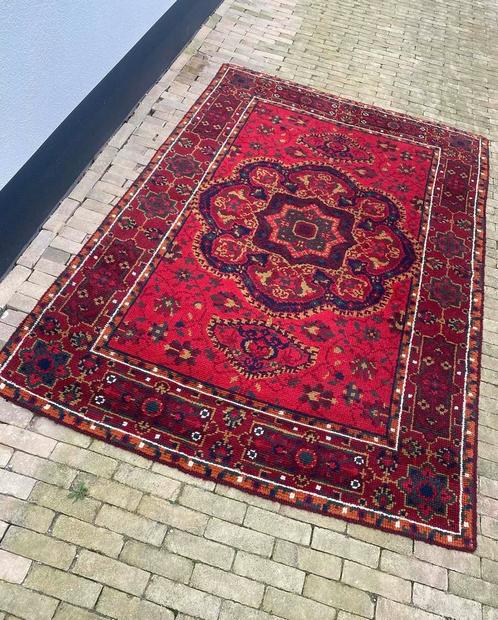 handgeknoopt wollen tapijt 166 bij 244 cm, Antiek en Kunst, Antiek | Kleden en Textiel, Ophalen of Verzenden