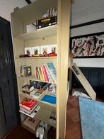 Houten Stapelbed met Boekenkast en Speelgoedlade, Ophalen, Gebruikt, Tweepersoons, Overige maten