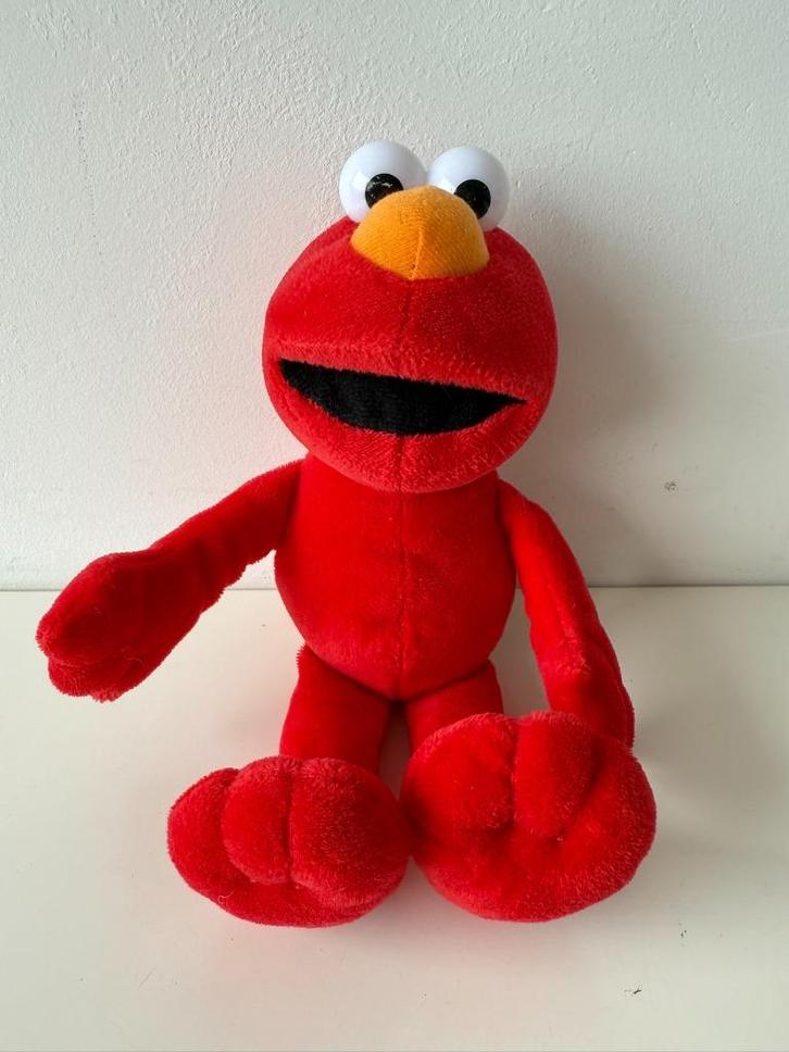 Knuffel Elmo met harde ogen 28 cm / Sesamstraat, Kinderen en Baby's, Speelgoed | Knuffels en Pluche, Zo goed als nieuw, Overige typen
