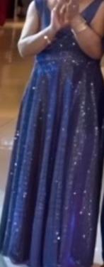 Prachtige Gala Jurk - Blauw, Maat 38/40 (M), Blauw, Ophalen of Verzenden, Zo goed als nieuw