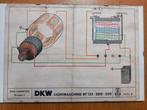 Tekening DKW-lichtmaschine RT 125-200-250 lehrmittel., Ophalen of Verzenden