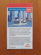 Spido Rotterdam Havenrondvaart 20% korting max. 4 personen, Drie personen of meer, Kortingsbon, Overige typen