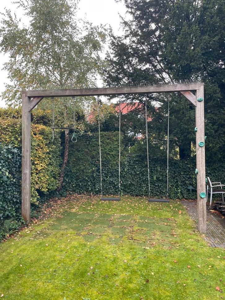 Schommel zittingen en ringen. Allen met verstelbare touwen., Kinderen en Baby's, Speelgoed | Buiten | Speeltoestellen, Gebruikt