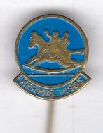 Kermis 1965 draaimolen blauw op koper speldje ( W_223 ), Verzamelen, Verzenden, Nieuw, Merk, Speldje of Pin