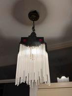 Vintage Art Deco Hanglamp, Huis en Inrichting, Lampen | Hanglampen, Ophalen of Verzenden, Gebruikt, Glas, Minder dan 50 cm
