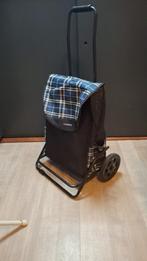 Boodschappentrolley, 30 cm of meer, Blauw, Minder dan 40 cm, Zo goed als nieuw