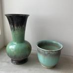 West germany vaas en vintage bloempot, Verzenden, Zo goed als nieuw
