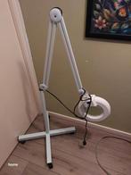Loep lamp op wielen en standaard Incl een  kleine loep, Ophalen, Zo goed als nieuw, Vergrootglas of Loep