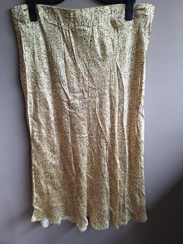 Nieuwe goudgele glans stretch rok print van H&M, maat XL beschikbaar voor biedingen