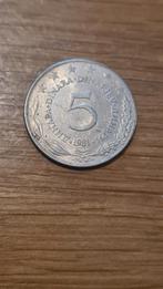 Joegoslavië - 5 Dinar 1981, Verzenden, Joegoslavië, Losse munt