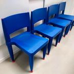Set van 4 Vintage Volker Hundertmark Memphis stoelen, Huis en Inrichting, Stoelen, Ophalen, Zo goed als nieuw, Wit, Kunststof