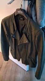 Nepleren biker jasje olijfgroen, Kleding | Dames, Jassen | Zomer, Ophalen of Verzenden, Nieuw, Groen